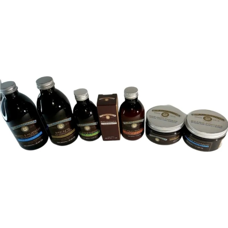 Kit Completo De Barba Y Bigote 7 Piezas