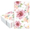 50 servilletas de papel florales, acuarela, flores, servilletas desechables de