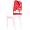 6 Pack Christmas Chair Covers, Christmas Dining Chair Slipcovers Red