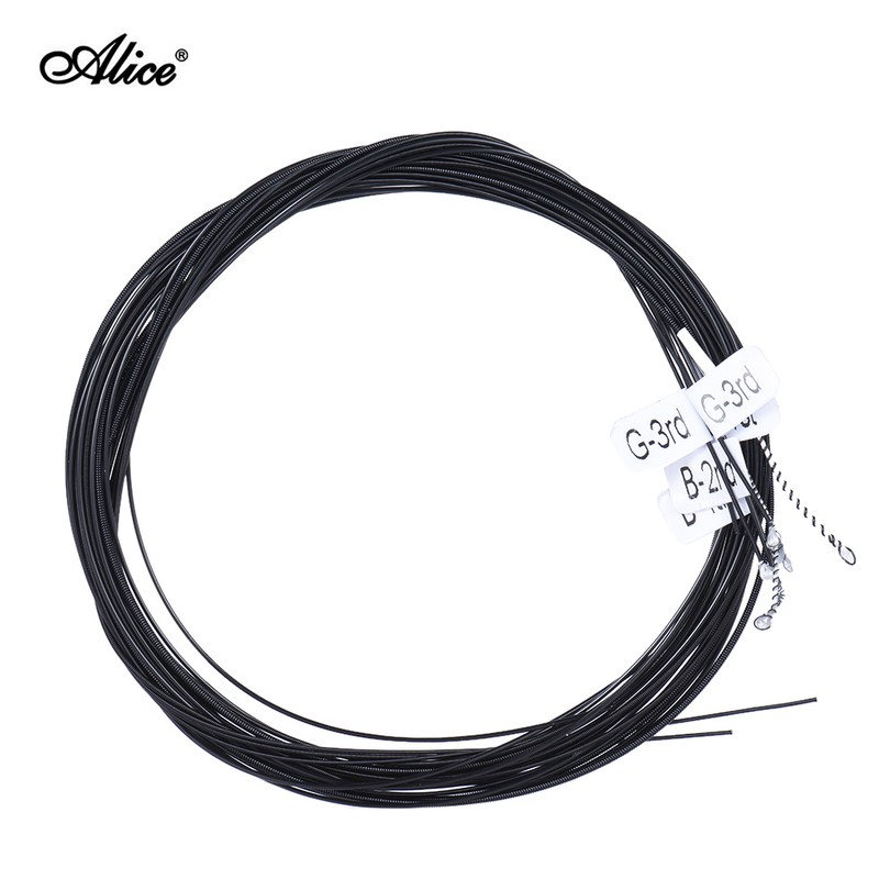 Alice AC136BK-H Black Nylon Classical Guitar Strings 6pcs/set (.0285-.044) Hard