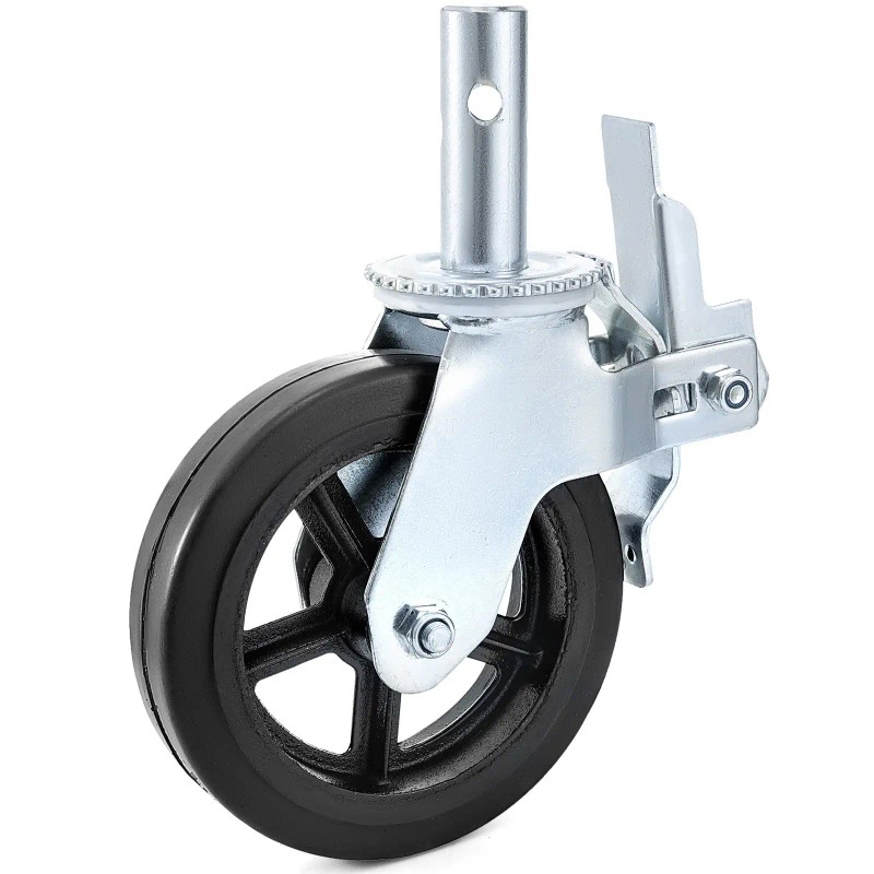 4 Pack 8 Inch Iron Core Polyurethane Swivel Caster Wheels