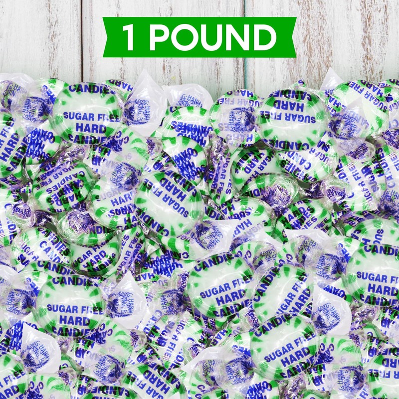 Sugar Free Starlight Spearmint Hard Candy 1 Pound - Approx.