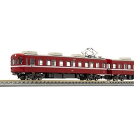 Green Max 50701 N Gauge Takamatsu Kotohira Electric Railway 1200 Type Passion Red Train 2-Car Set with Power