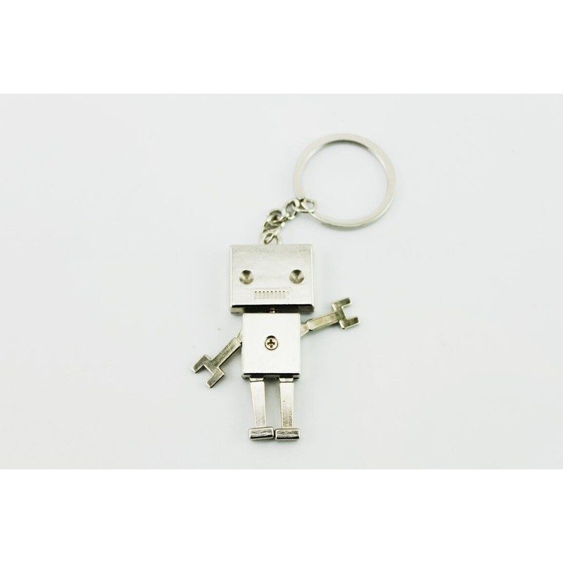 [naissant] Set of 3 Cute Robot Keychains, 2 Colors &