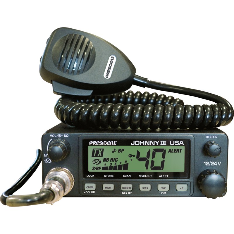 President Johnny III USA 40 Channel CB Radio 12 or