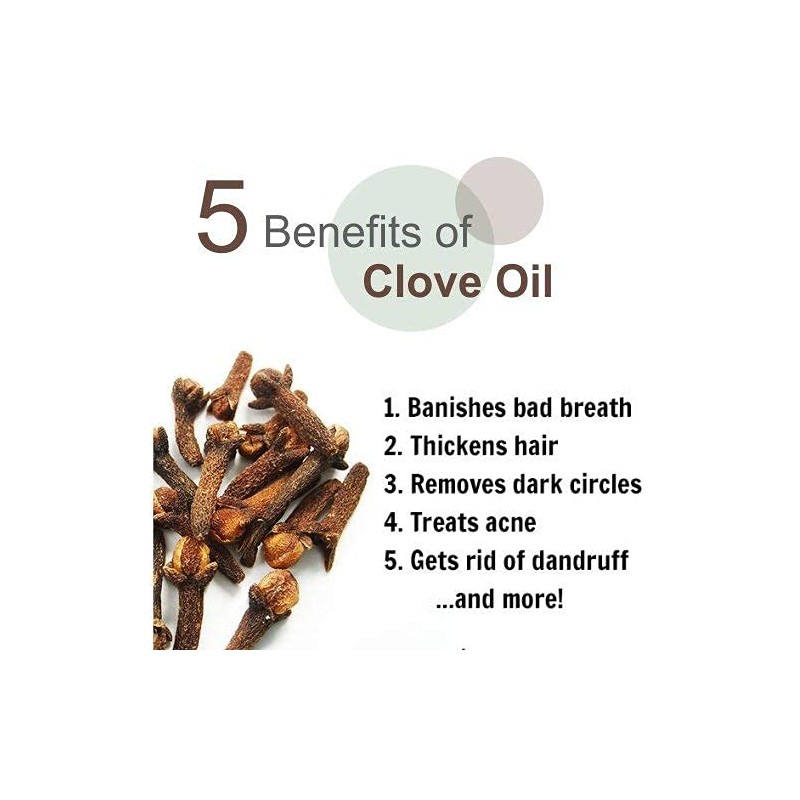 Clove Oil (Syzygium aromaticum) 100% Pure & Natural Undiluted Uncut