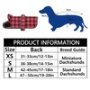 Geyecete Waterproof Warm Thermal Quilted Dachshund Coat with Warm Fleecy