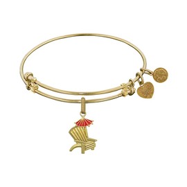 Brass with Yellow Finish Enamel Beach Chair Charm for Angelica Collection Bangle
