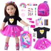 16 Pcs 18 Inch Doll Clothes and Accessories