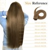 Clip-in real hair extensions, 8 pieces, 18 clips, 100% human