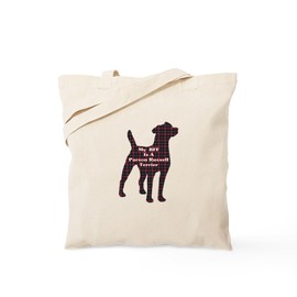 CafePress BFF Parson Russell Terrier Tote Bag Reusable Natural Beige Canvas Shopping Bag