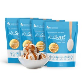 Alusweet Allulose Sweetener Zero Calorie - 48 oz - 1:1 Sugar Substitute, Keto-Friendly, Gluten-Free, Non-Glycemic, Plant-Based Sugar Substitute for Baking, Coffee, Cooking and Drinks