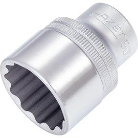 HAZET 900Z-27 Socket, 12 Angle, Width of Faces: 1.1 x Insertion Angle: 0.5 x Total Length: 1.8 inches (27 x 12.7 x 46 mm), 1 Piece