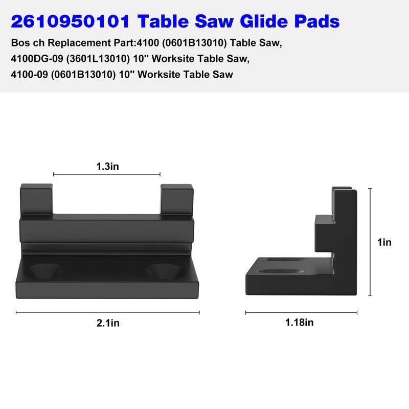 2610950101 Saw Glide Pads Replacement Bos ch Table Saw Series