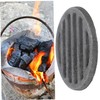 SHOWERORO Efficient Round Fire Grate for Stove Chimney Versatile Fire