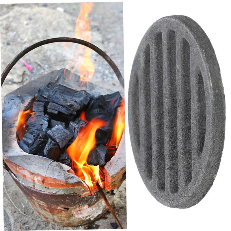 SHOWERORO Efficient Round Fire Grate for Stove Chimney Versatile Fire