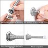 3 Pack Stainless Steel Doorstops Chrome Spring Door Stops Wall