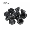 sourcing map Rubber Grommet Mount Hole 25 mm Conical for