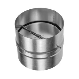 Repa Market Galvanized Steel 5 Inch Duct Backdraft Damper - One-Way Airflow HVAC Damper, Dryer Vent Damper, Metal Inline Backdraft - 5 Inch Duct Damper, Dryer Duct Connector with Backdraught Flap