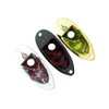 Guyker Guitar Input Jack Plate, Metal Oval Boat Shape Jackplate