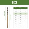 HLOFIZI 3/32" x 6" Extra Long Drill Bit (6 Pack),