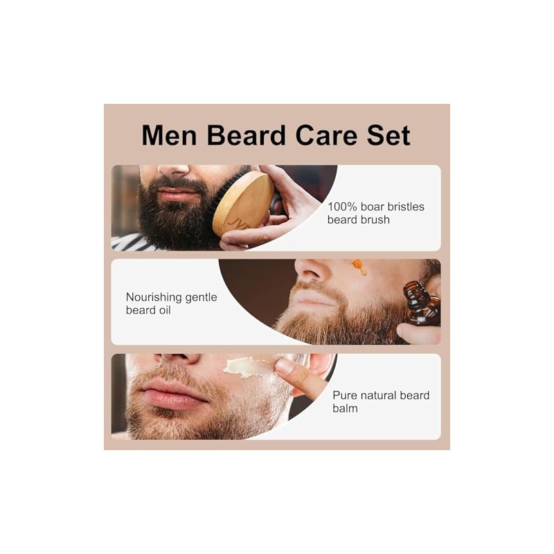 Jvr Kit Aseo Barba Hombres Cuidado Aceite Refrescante Aroma Limón