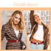 Molain Invisible Women Stretch Belt Adjustable Elastic Belt Flat Buckle