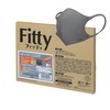 フィッティ fitty スタイルフィットプラス マスク 27枚 (やや大きめサイズ/不織布/立体/ダークグレー) 個包装 立体マスク (3層構造 /