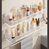 Bathroom Wall Shelf Punch Free Acrylic and Space Aluminum Wall
