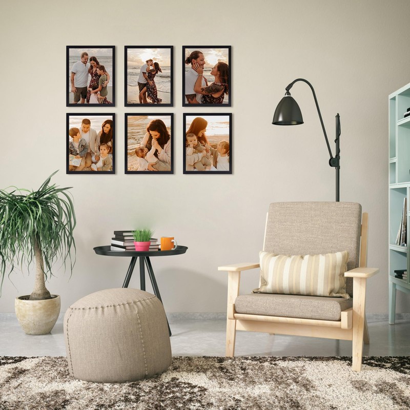 Giftgarden Black 10x8 Photo Frame, Sleek Thin Design Picture Frames