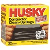 42 gal Poly-America HK42WC032B-M Black Husky 3-Mil Contractor Trash Bag,