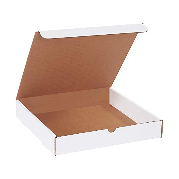 BOX USA BM12122 12"L x 12"W x 2"H, White (Pack