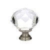Emtek 86209US3 Crystal 1 3/4" Diamond Wardrobe Knob - Polished Brass
