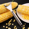 Corn Scraper,Stainless Steel Corn Peeler,Corn Cob Stripper,Corn Cob Thresher,Corn Kernel