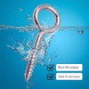 36 Pcs Heavy Duty Stainless Steel Eye Hooks Screw Eyes