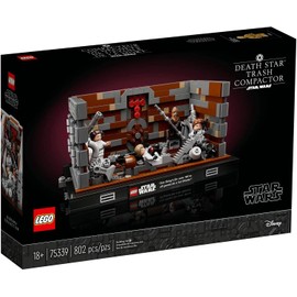 LEGO Star Wars Death Star Compactador de basura Diorama 75339 Kit de construcción (802 piezas)