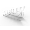 FixtureDisplays® Large Multiple Plate Display Rack Clear Holder 10748