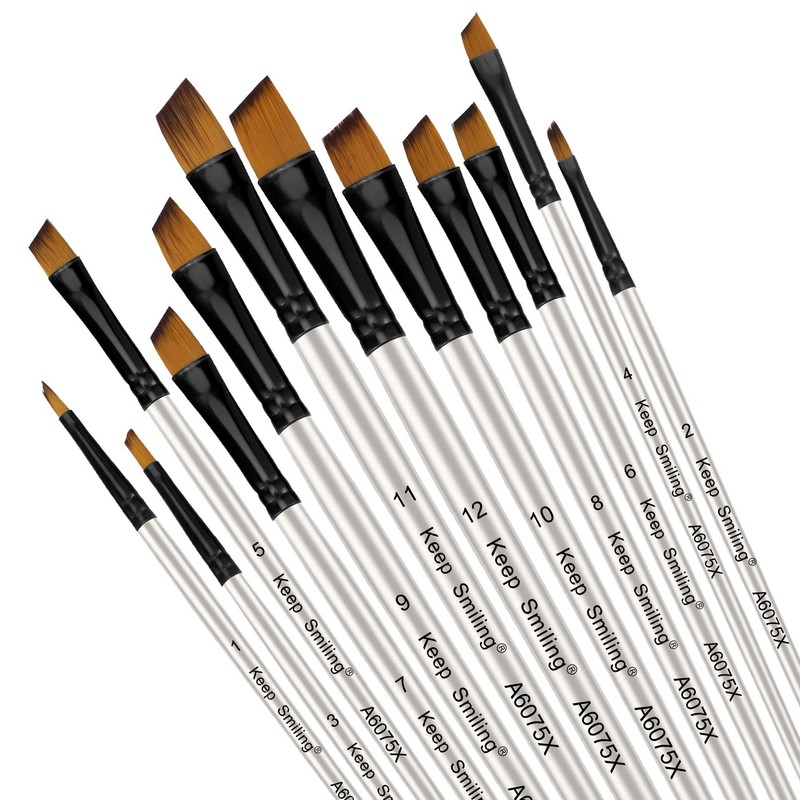 Silithus Paint Brushes 12 Pieces Set, Professional Fine Tip Paint