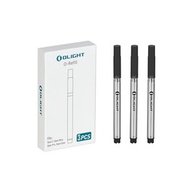 OLIGHT O'Pen Series Refill - Replacement Cartridges, Black, Pack of 3