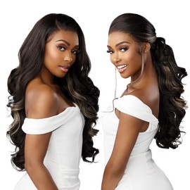 Sensationnel Bare Lace 13X6 Wigs - Unit 8 Lacefrontal Glueless Synthetic 180 Degree Preplucked Hairline (BALAYAGEGOLD)