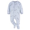 Gerber Baby Boy's Flame Resistant Fleece Footed Pajamas 3-Pack, Space
