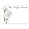 celloexpress In Loving Memory (3 Carnations) Flower Message Cards -