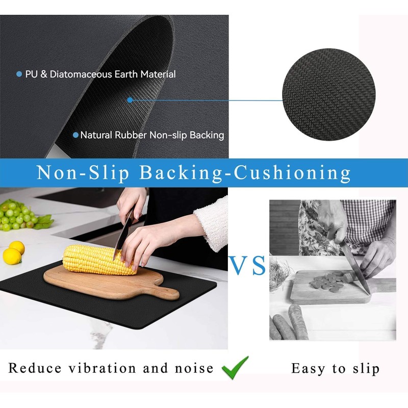 Dish Drying Mat for Kitchen Counter,Drying Mat for Dish Rack,Absorbent