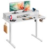 DEVAISE 48×24 Inch Electric Standing Desk with 2 Drawers, Adjustable
