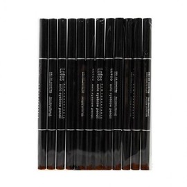 Lopez Eyebrow Pencil Dark Brown 12-Pack Brow Defining