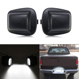 Mynoway LED License Plate Light Replacement for Dodge Dakota 1997-2011,Dodge Ram Dakota 2011,Mitsubishi Raider 2006-2009,Rear Bumper Tag Number Lamp Assembly White, Replace OE 55055292,68141