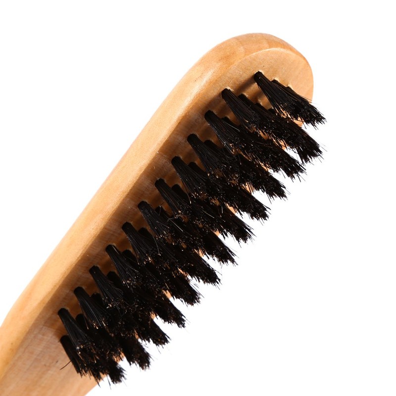 Professional Straightener Salon Hairdressing Comb Double Wooden Brush Anti Static
