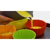 12 Pack Measured Baking Cups Jumbo Silicone Muffin Cup Reusable