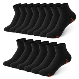Honeysea Crew Socks for Men - Ankle Socks Men Black Socks for Men Running Socks Mens Socks Crew Socks Hiking Socks Athletic Socks for Men Quarter Socks Men Crew Socks for Men Boys Socks