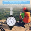 Alomejor Map Distance Measuring Tool, Aluminium Alloy and ABS, Portable,